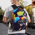 thumbnail image 6 of JUNZAN Rainbow Bulldog Sunglasses for Laptop Backpack for Women Men,Casual Backpack Travel Daypack Computer Bag Fit for Travel Hiking Weekend, 6 of 6