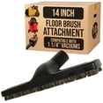 thumbnail image 5 of MP Maresh Products® Vacuum Brush Attachment for Hardwood, Tile & Laminate — Natural Fiber Bristles • 14-Inch Wide with Wheels • 1¼-Inch Female ID Connection (32 mm) • For Bare Floors & Walls, 5 of 5