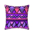 thumbnail image 1 of ZNDUO Throw Pillow, 18"x18" Bed Pillow and Couch Pillows - Indoor Decorative Pillows，Tribal Purple Seamless Throw Pillow, 1 of 8