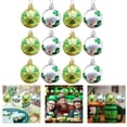 thumbnail image 2 of Rirozkan St. Patrick's Day Hanging Ornaments, 12 Pack Green Shamrock Ball Decorations, Four-Leaf Clover Pendants, Hanging Decor with Rope for St. Patrick's Day Party, Home, Office, 2 of 8