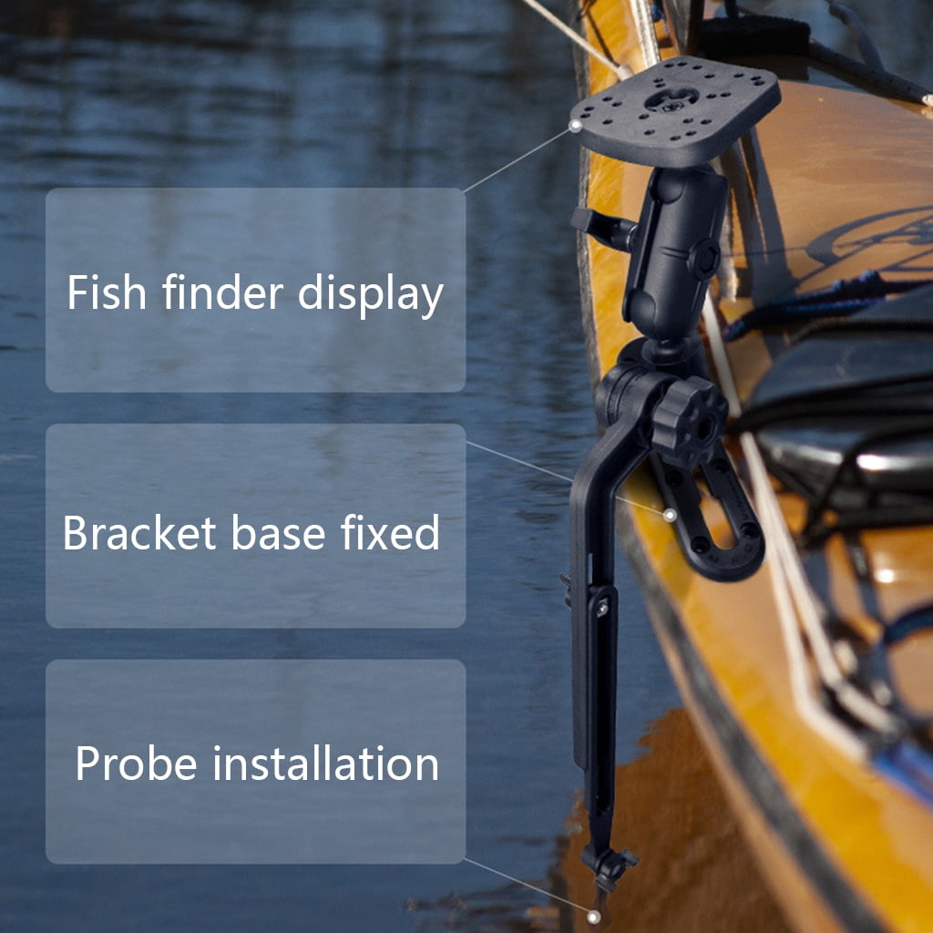 Marine Electronics Ball Mount Base Adapter Kayak Transducer Mounting Arm Compatible with Fish Finder