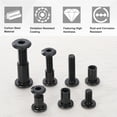 thumbnail image 5 of Uxcell 5Sets M8x90mm Hex Drive Socket Cap Bolt M8x18mm Nuts with Hex Wrench Black, 5 of 7