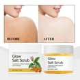 thumbnail image 4 of Exfoliante corporal, exfoliante corporal iluminador, limpiador e iluminador, hidratante, exfoliante corporal de baño con cúrcuma, suave, hidratante para suavizar la piel, 50 g, cuidado de la piel, 4 of 5