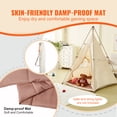 thumbnail image 4 of KFFKFF Kids Play Tent Teepee Tent for Kids Foldable Toddler Tent with Mat and Bag, 4 of 9