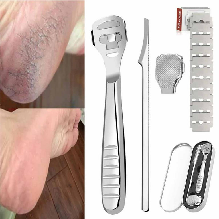 New Stainless Steel Foot Skin Shaver Corn Cuticle Cutter Remover Rasp  Pedicure File Foot Callus Blades Foot Care Tool