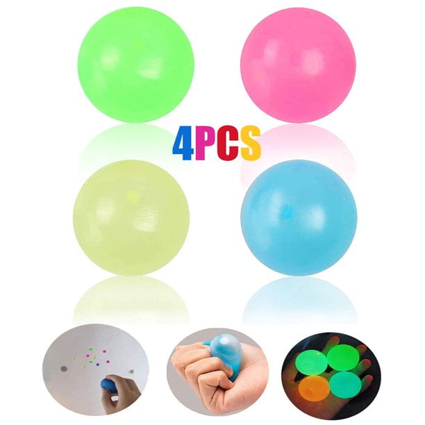 1/4X Sticky Balls Sticky Balls Ceiling Stress Relief Globbles Stress Child Toy!. 