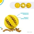 thumbnail image 4 of Pelota 5cms Para Perro Premios Y Limpieza De Dietes y Encias amarillo 6.49 pulg Poli Pets PP-PP5PK, 4 of 6