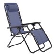 thumbnail image 1 of Sunjoy Modern Zero Gravity Foldable Outdoor Lounge Patio Chair, Blue, 1 of 10