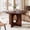 Reddish-brown, variant on Round Dining Table 47 Inch with Pedestal Base Seats 4-6 Space Saving for Kitchen Apartment Living Room Brown - EliteEdge