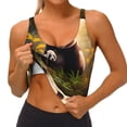 thumbnail image 3 of Balery Forest Panda Pattern Racerback Sports Bras for Women - Padded Seamless High Impact Support for Yoga Gym Workout Fitness-XX-Large, 3 of 8