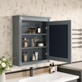 thumbnail image 4 of CQSXDA 24'' x 27'' Wall Mounted Bathroom Storage Cabinet with Mirror, Medicine Cabinet with Height Adjustable Shelf, Over the Toilet Space Saver Cabinet, 4 of 15
