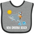 thumbnail image 3 of Inktastic New Smyrna Beach Florida Boys or Girls Baby Bib, 3 of 4