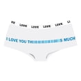 thumbnail image 4 of Xijirk Panties for Women,Valentine's Day Floral Print Valentine Underwear Soft Stretch Bikini Panties Comfortable Breathable Hipster Briefs for Everyday Wear,Womens Underwear,White,XL, 4 of 4