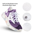 thumbnail image 3 of Abstract Vector Purple Disc Walking Shoes for Men Woman Lightweight Tennis Fashion Elastic Sports Shoes Cushion Basketball Shoes, 3 of 7