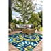 thumbnail image 4 of Couristan 37781014020040T 2 x 4 Pi. Tapis de Marée Rip Covington - Océan & Vert, 4 of 10