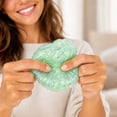 thumbnail image 5 of STPToys Transparent Glitter Filled Seashell Shaped Slow Rebound Squeeze Gadget,Green Soft Pressure Reducing Accessory Perfect For Birthday Gifts, Party Favors And General Reward Presents, 5 of 6