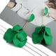 thumbnail image 3 of 1 par (verde) Pendientes colgantes de pétalos de rosa acrílicos para mujer Pendientes largos de flores de rosas en niveles Declaración bohemia Pendientes de borlas florales de resina exagerada JM, 3 of 5