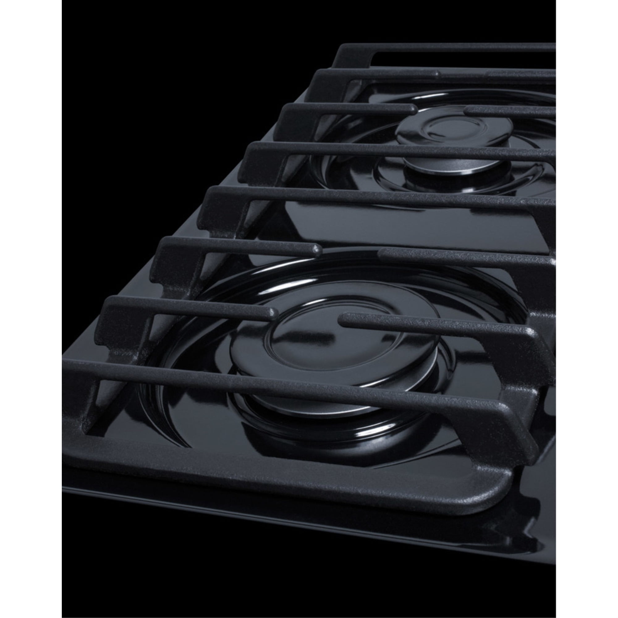 Summit Appliance TTL033S 24 in. Wide 4-Burner Gas Cooktop, Black