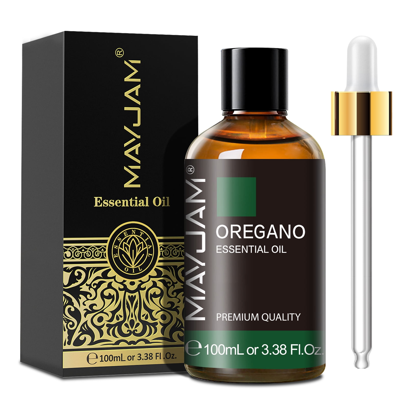 MAYJAM 100ML Oregano Essential Oil for Skin, 100% Pure And Natural Oregano Oil, Premium Grade Essential Oils for Diffuser, Aromatherapy, Soap And Candle Making