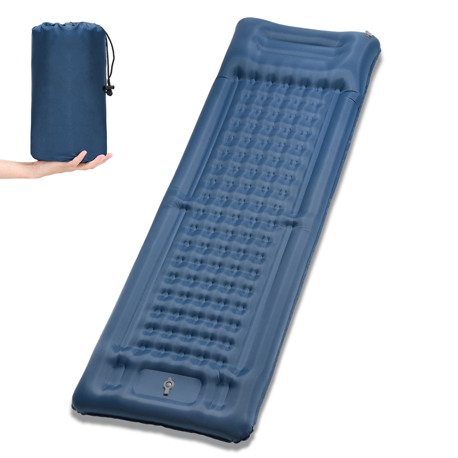 Mattress Inflatable Sleeping Pad Extra Thick 4 Inch Sleeping Pad Mat Air Mattress With Built-in Pump For Camping Backpacking Hiking Traveling Tent