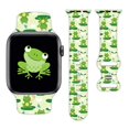 thumbnail image 1 of Frog Watch Band Compatible Con Apple Watch 38 Mm, 40 Mm, 41 Mm, 42 Mm, 44 Mm, 45 Mm, 49 Mm, Correa De Silicona De Repuesto Para Apple Watch Se Ultra Iwatch Series 10/9/8/7/6/5/4/3/2/1, Regalos Para Mu, 1 of 5