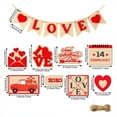 thumbnail image 3 of Valentine's Day Tiered Tray Decorations, Valentine's Day Wooden Love Letter Calendar Truck Ornament Valentine's Day Gift Layered Tray #C075, 3 of 5