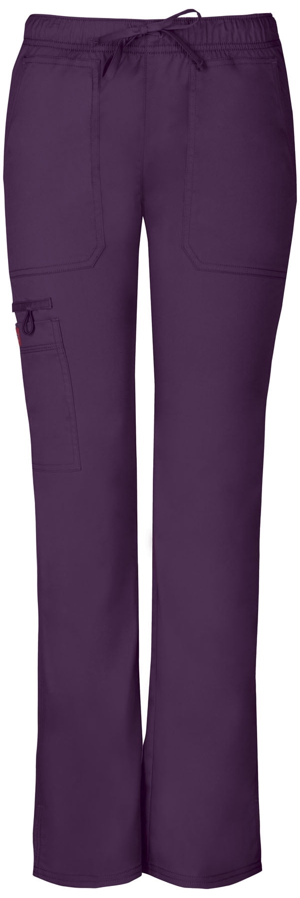 Dickies - Dickies Gen Flex Scrubs Pant for Women Low Rise Straight Leg Drawstring DK100T, XL 