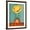 Brown Frame, variant on Art.com Obsession Yellow Giclee Print by Stephen Huneck, Black Frame Wall Art, 17" x 21"