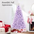thumbnail image 3 of Best Choice Products 4.5ft Pre-Lit Lavender Christmas Tree, Artificial Holiday Decoration w/ 175 Lights, 3 of 9