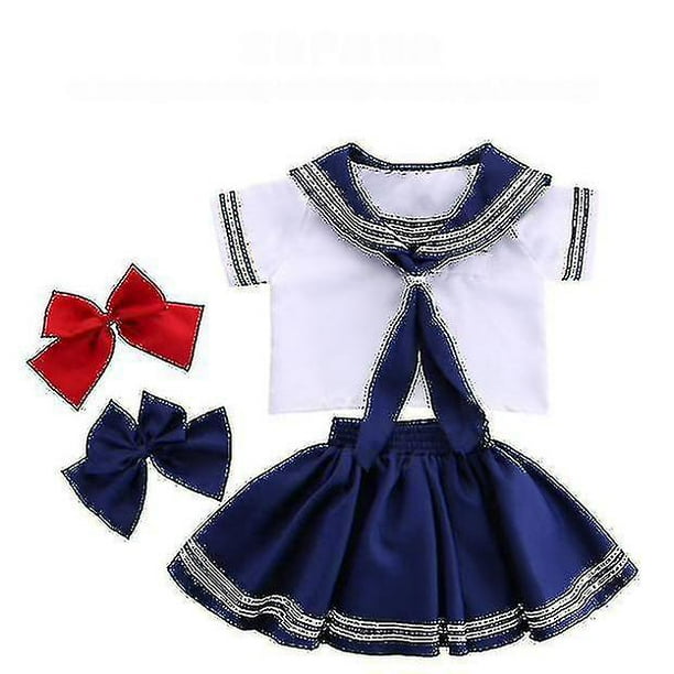 Disfraz de marinero para niño, traje azul marino, uniforme escolar para niños y niñas