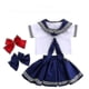 thumbnail image 1 of Disfraz de marinero para niño, traje azul marino, uniforme escolar para niños y niñas, 1 of 2
