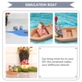 thumbnail image 4 of WAXIAYU 5 Mini Wooden Boats for Lifelike Landscapes, 4 of 6