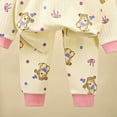 thumbnail image 5 of TOWED22 Toddler Baby Girl Boy Fall Winter Clothes 2 Piece Hooded Sweatshirt Tops and Joggers Pants Set Cute Print Outfits Clothing(Beige,5-6 Y), 5 of 5