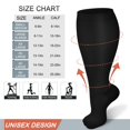 thumbnail image 6 of 3 Pairs Medical Sport Plus Size Compression Socks - 20-30mmhg Graduated Knee-High Support for Men & Women, Ideal for Soccer, Running, and Nurses, 6 of 6