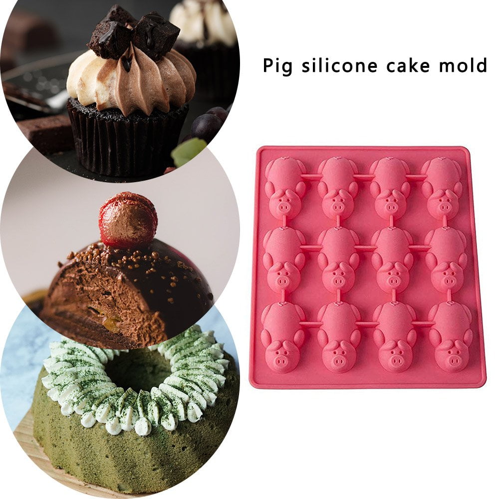 Icing Pig Piggy Silicone Mould Cake Mold Baking 