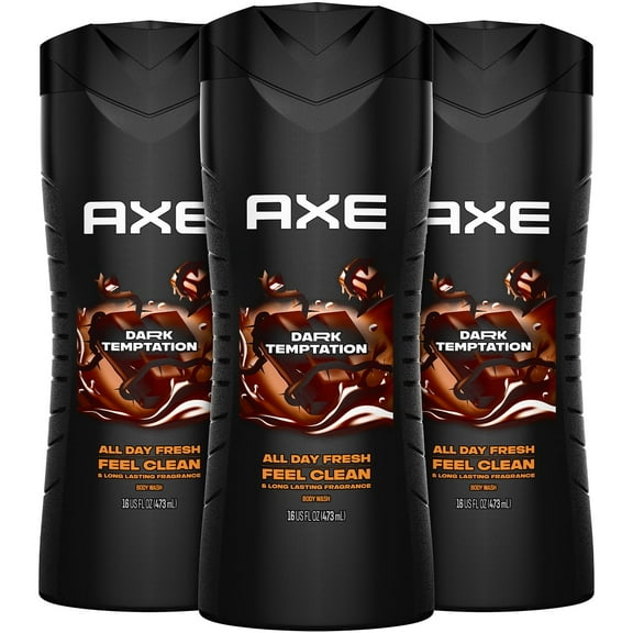 Axe Shower Gel, Dark Temptation 16 oz (Pack of 3)