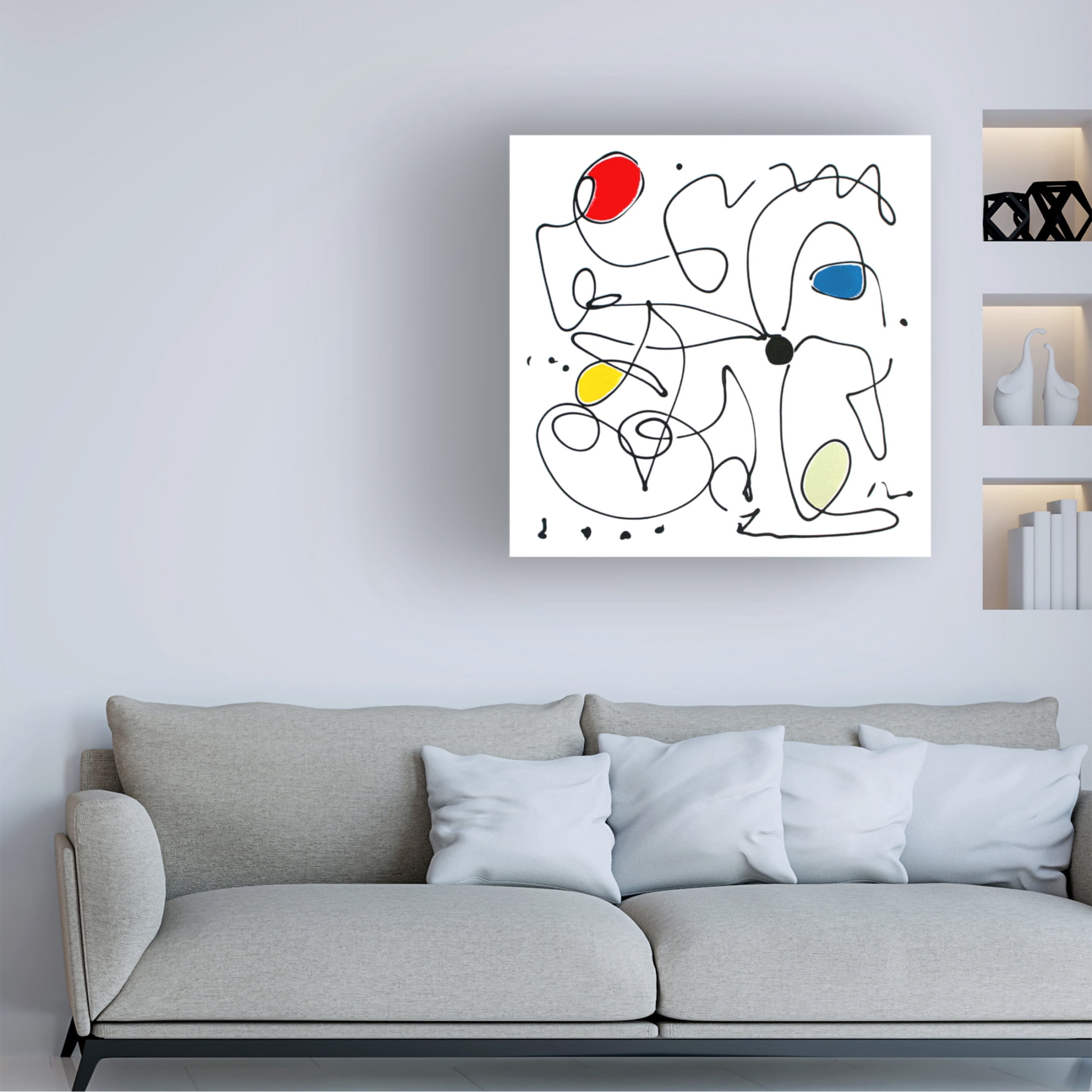 Canvas Wall Art - Sharon Pierce McCullough 'Dance of The Flower' Wall Art for Living Room, Bedroom, or Office Décor by Trademark Fine Art - 14 x 14 Inches
