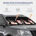 thumbnail image 4 of JUNZAN Baker Gnome Pattern Car Windshield Sun Shade | Reflective Sunshade | Foldable 2-Piece Sun Shield Protect Your Car | Fits Sedans, SUVs, Hatchbacks-Small, 4 of 6