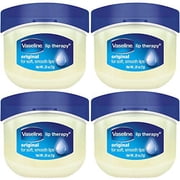 vaseline lip therapy, lip balm, original.25 oz, (pack of 4)