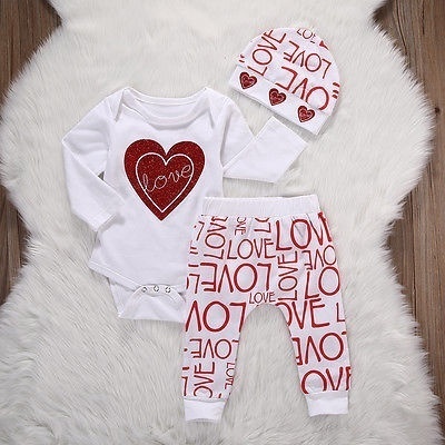 heart romper baby