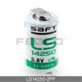 thumbnail image 1 of FedCo Batteries Compatible with  Saft  1-2 AA Lithium Cell With PC Pins - 3.6V  1100mAh, 1 of 1