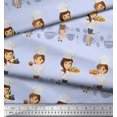 thumbnail image 3 of Soimoi Velvet Fabric Cook Girl Printed Fabric 1 Yard 58 Inch Wide, 3 of 3