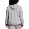 thumbnail image 4 of Champion Women's Plus Size Heritage Zip Hoodies, Block C Oxford Grey, 1X, 4 of 6