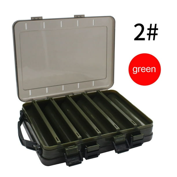 Fishing Box for Baits Double Sided Plastic Lure Boxes Fly Fishing Tackle  Storage Box Supplies Accessories