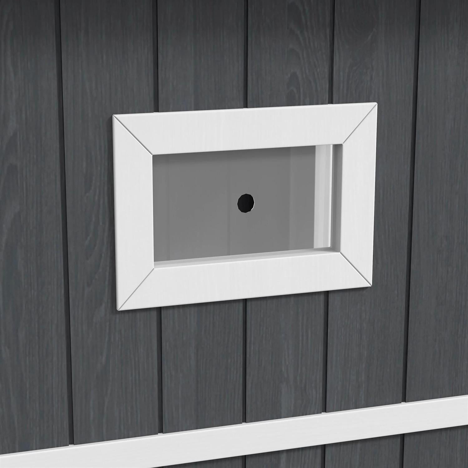 Pefilos Outdoor Weatherproof Cat House with Removable Floor, Escape Doors, Wooden Feral Shelter for Cats and Small Animals, Gray