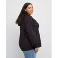 thumbnail image 2 of Hanes Originals Womens Fleece Plus Sizes Zip-Up Hoodie, 2 of 6