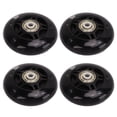 thumbnail image 1 of Skate Wheels, Shock Absorption Multi Usage Black 4PCS Strong Grip Inline Skate Flash Wheel  for Hockey Skating, 1 of 7