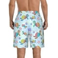 thumbnail image 3 of Naloa Colorful Sea Turtle Men's Beach Shorts, Surfing shorts, Swim trunks, Quick Dry Swim Trunks for Surfing Beach Fun - XX-Large, 3 of 9