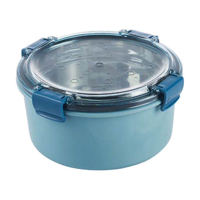 Shisuyan Boîte à Lunch en Acier Inoxydable 1000ml Scellée Bento Crisper Isolation Thermique Récipient Alimentaire pour Maison Bureau (Bleu)