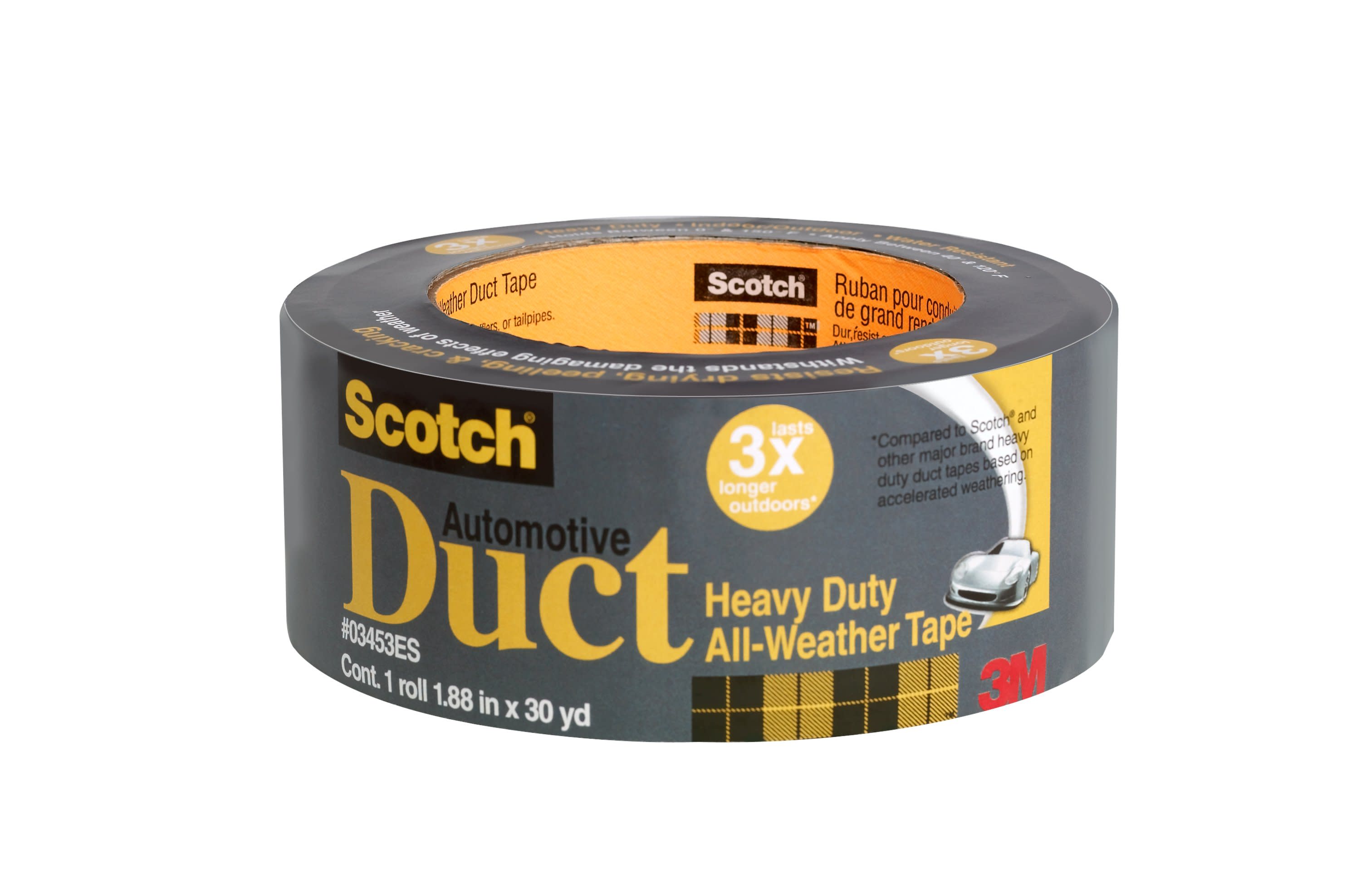 Scotch Automotive Heavy Duty, All Weather Duct Tape, 1.88" x 30 yds, 1